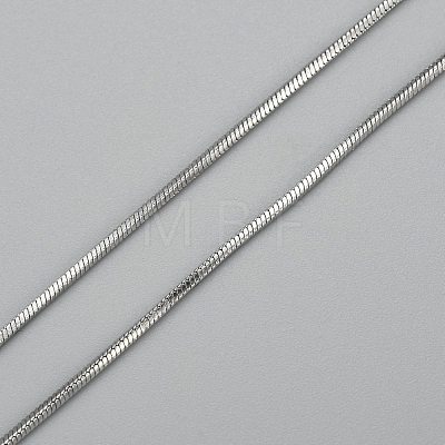 304 Stainless Steel Square Snake Chains Necklaces NJEW-P170-01P-02-1