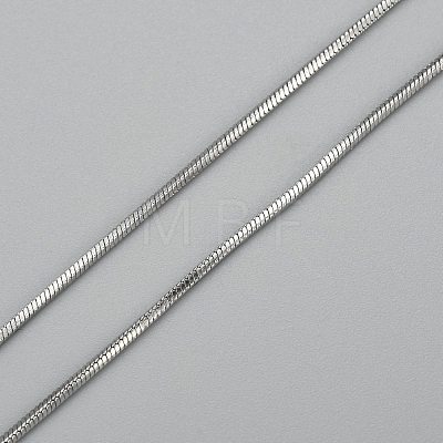 Non-Tarnish 304 Stainless Steel Square Snake Chains Necklaces NJEW-P170-01P-02-1