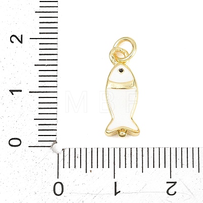 Brass Enamel Pendants KK-F938-20G-01-1