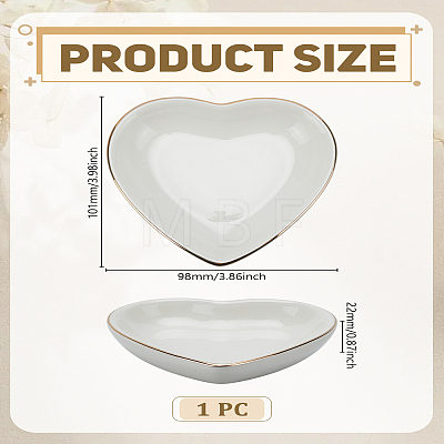 1Pc Porcelain Jewelry Holder Tray ODIS-LP0001-12-1