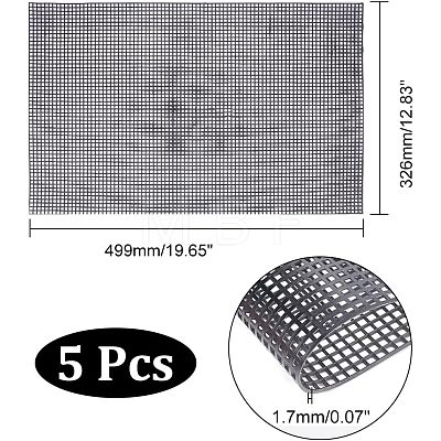 Plastic Mesh Canvas Sheet FIND-WH0117-98A-1