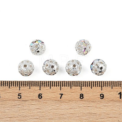 Brass Rhinestone Beads X-RB-A011-8mm-28S-1
