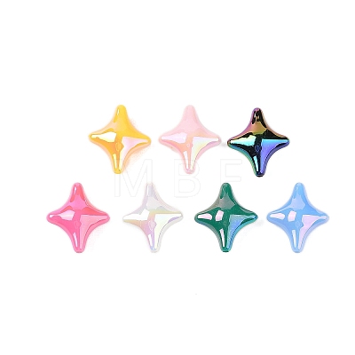 UV Plating Acrylic Beads X-OACR-M013-04-1