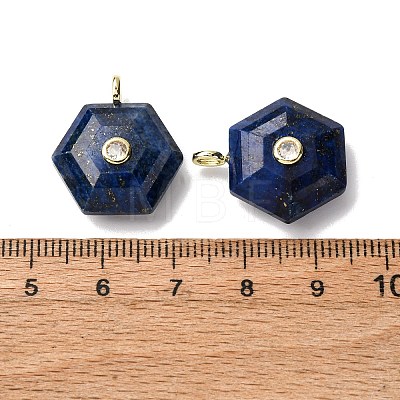 Dyed Natural Lapis Lazuli Pendants G-P588-02G-05-1