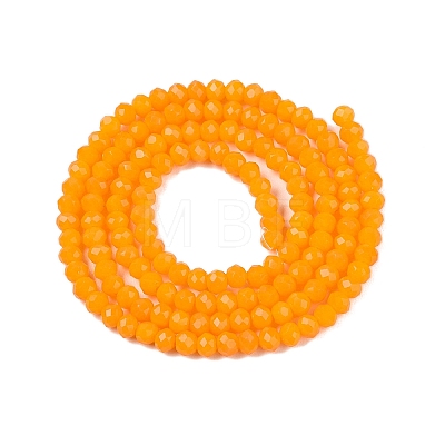 Opaque Solid Color Imitation Jade Glass Beads Strands EGLA-A044-P2mm-D29-1