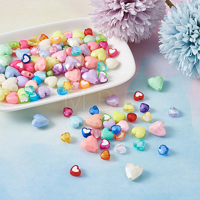 Mixed Style Acrylic Beads MACR-TA0001-10-1