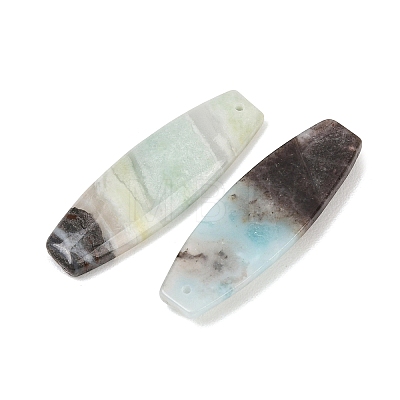 Natural Flower Amazonite Pendants G-K381-20C-1