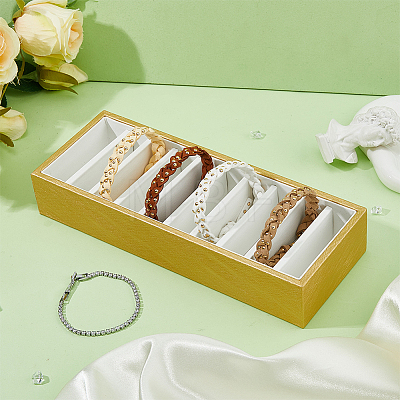 10-Slot PU Leather Bracelet Organizer Trays AJEW-WH0471-128B-1