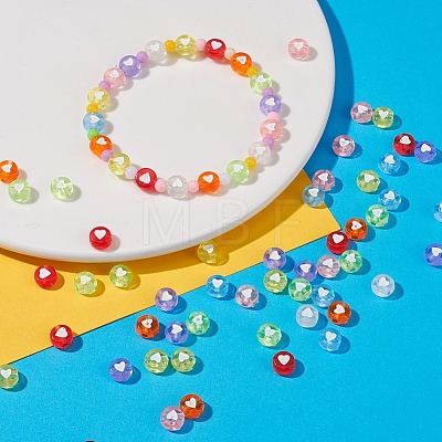 400Pcs 8 Colors Transparent Acrylic Beads TACR-YW0001-44-1