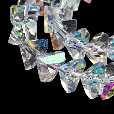 Electroplate Glass Beads Strands EGLA-C003-03-1