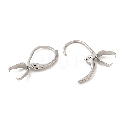 304 Stainless Steel Leverback Earring Findings STAS-U025-01P-01-1