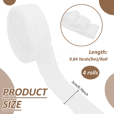 9M Cotton and Linen Ribbon LS-OCOR-WH0070-308A-1