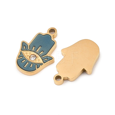 304 Stainless Steel Enamel Pendants STAS-Z190-06G-01-1