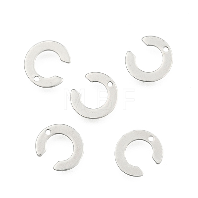 Tarnish Resistant 304 Stainless Steel Letter Charms STAS-O072-C-1