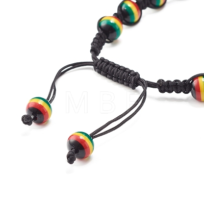 Adjustable Braided Beads Bracelets BJEW-JB07014-1