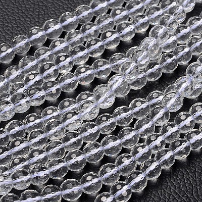 Synthetic Quartz Crystal Beads Strands G866-039-1