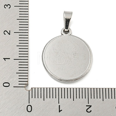 Non-Tarnish 304 Stainless Steel Pendants STAS-B071-02K-25P-1