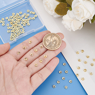   100Pcs Brass Beads KK-PH0006-70A-1