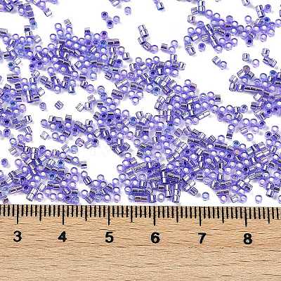 Baking Paint Silver Lined Glass Seed Beads SEED-H003-09G-1