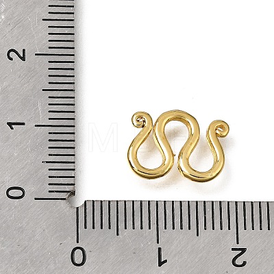 Brass M-Hook Clasps KK-CBA0DF0-14B-G-1