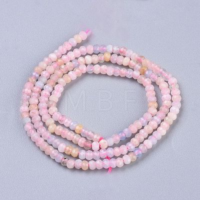 Natural Morganite Beads Strands G-R475-009-1