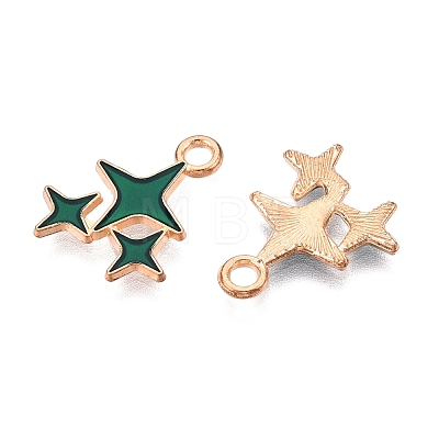 Alloy Enamel Pendants ENAM-T020-38E-RS-1