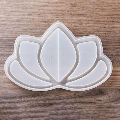 DIY Lotus Jewelry Tray Making Silicone Molds DIY-G051-A03-1