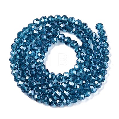 Electroplate Glass Beads Strands EGLA-A044-T4mm-A27-1