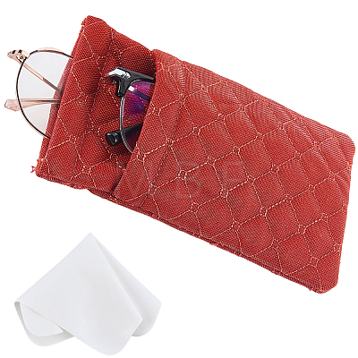 1Pc PU Imitation Leather Eyeglass Cases AJEW-CN0007-66A-1