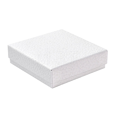 Square Cardboard Necklace Box LS-CBOX-Q038-02B-1