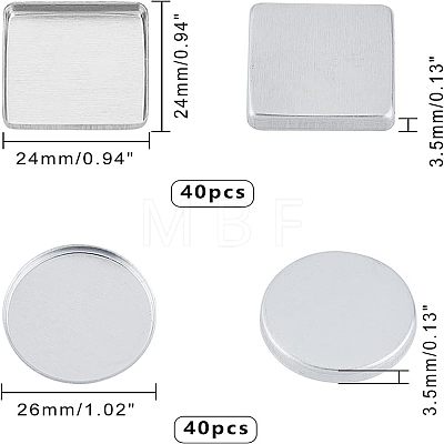 Olycraft Empty Aluminum Palette Pans MRMJ-OC0001-17-1