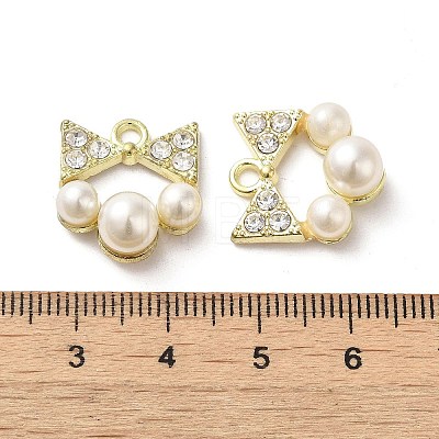 Alloy with Rhinestone Pendants FIND-B032-09G-1