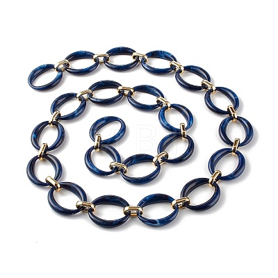 Handmade Imitation Gemstone Style Link Chains AJEW-J034-01A-1