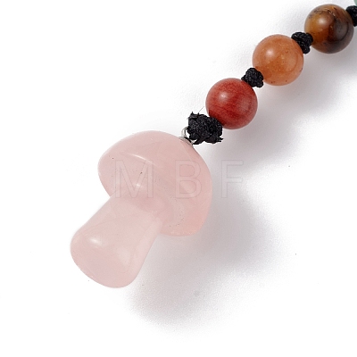 7 Chakra Gemstone Beads Keychain KEYC-F036-01A-1