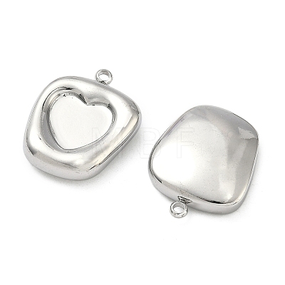 304 Stainless Steel Pendant Cabochon Settings STAS-C167-07D-P-1