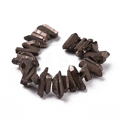 Natural Quartz Crystal Points Beads Strands G-K181-B29-1