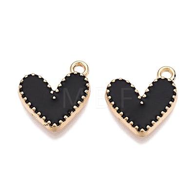 Rack Plating Alloy Enamel Charms ENAM-N056-343G-A-1