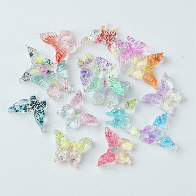 Translucent Resin Cabochons RESI-E039-24-1