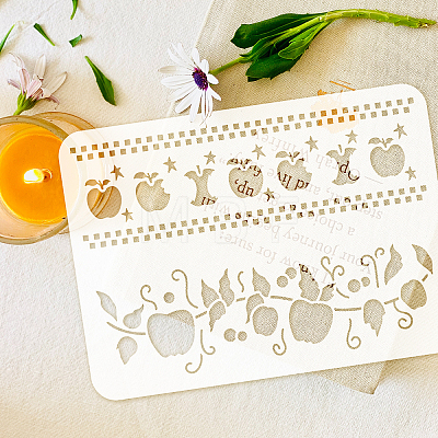 Plastic Drawing Painting Stencils Templates DIY-WH0396-0160-1