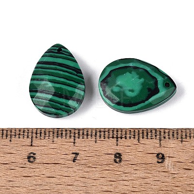 Synthetic Malachite Pendants G-N362-13K-1