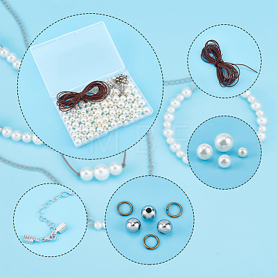   DIY Imitation Pearl Bracelet Necklace Making Kit DIY-PH0009-65-1