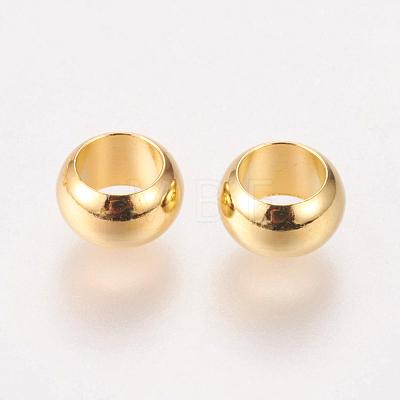 Brass European Beads OPDL-M001-01G-1