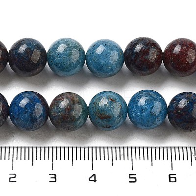 Natural Blue Opal Beads Strands G-H045-A02-8MM-02-1