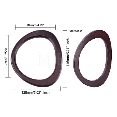 Wooden D Shaped Handles Replacement FIND-PH0015-97-1