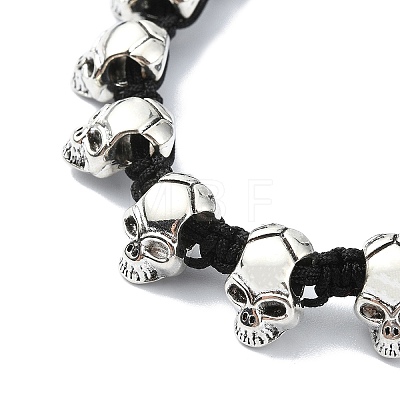 Adjustable Alloy Braided Beads Bracelets BJEW-JB10917-1