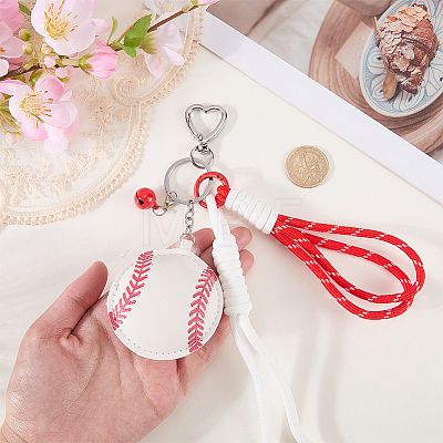 1Pc Sports ThemePU Leather Keychains KEYC-SP0001-67E-1