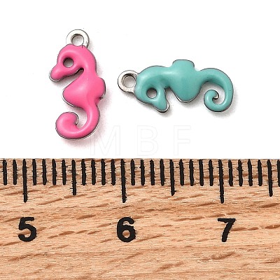 304 Stainless Steel Enamel Charms LS-STAS-Q363-14G-P-1