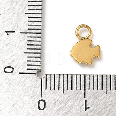 Ion Plating(IP) 304 Stainless Steel Enamel Charms STAS-G351-05G-03-1