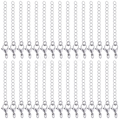 30 Strands 304 Stainless Steel Chain Extender STAS-BM0001-06-1