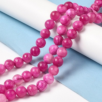 Natural Dyed Jade Beads Strands G-M402-C04-01-1